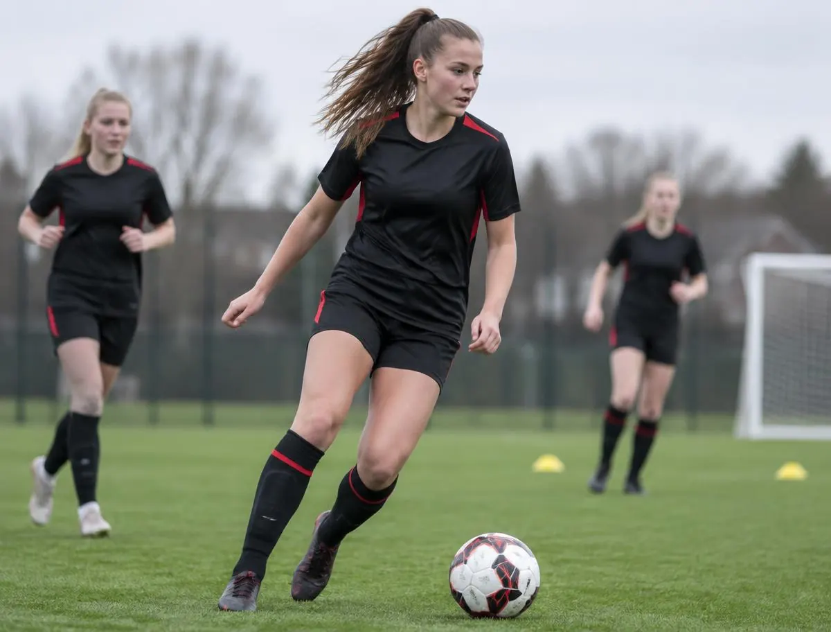 Girls Only football training
